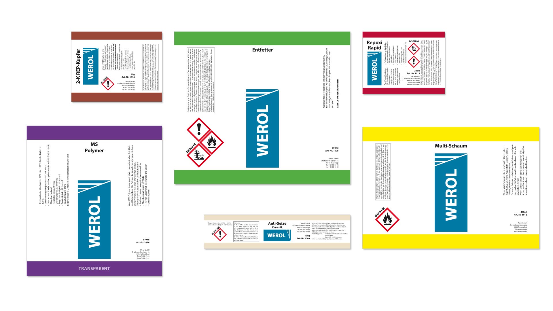 Produktetiketten werol gmbh